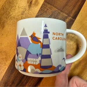 EUC Starbucks North Carolina You Are Here Collection Mug 2013